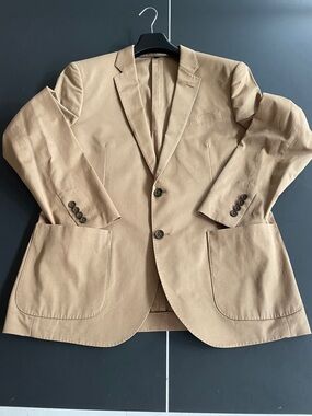 JCrew Men’s Tan Blazer - Classic Two-Button Jacket